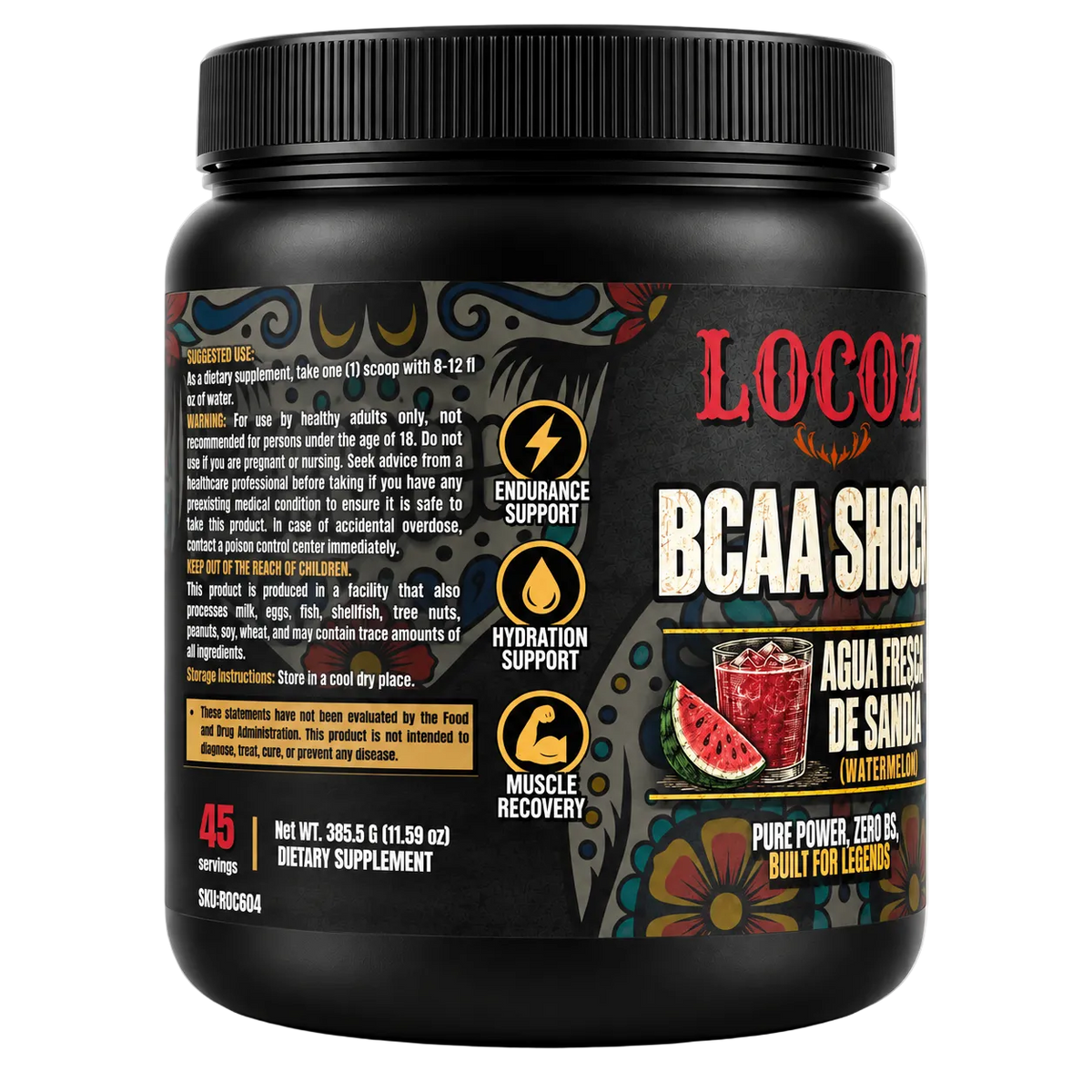 LOCOZ BCAA Shock – BCAA 2:1:1 + L-Glutamine