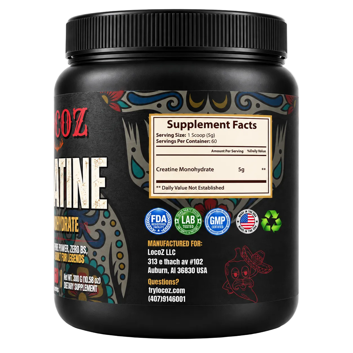 LOCOZ Creatine Monohydrate
